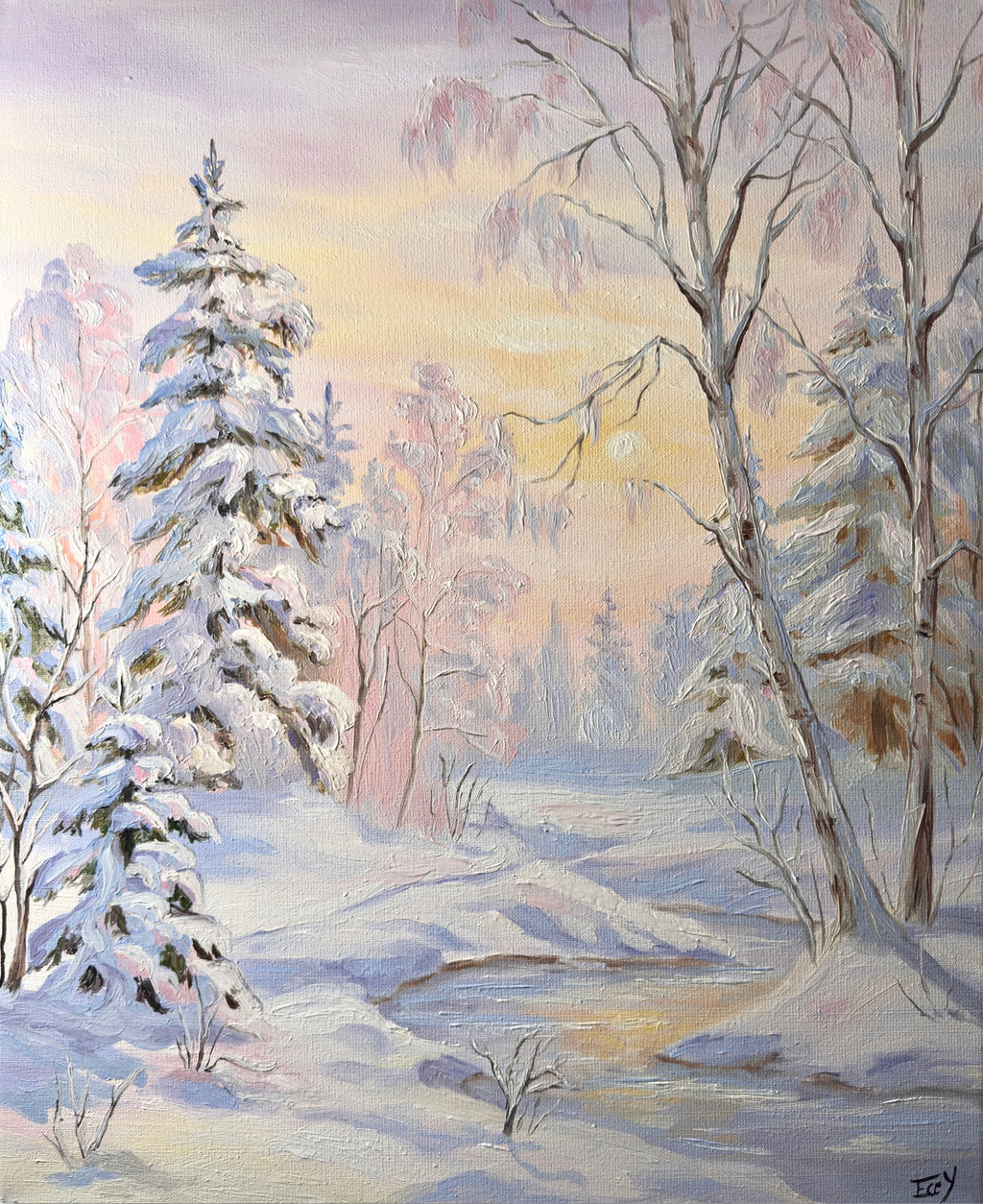 “Pure Forest of Innocence” - UNIKAT - 50cm x 60cm