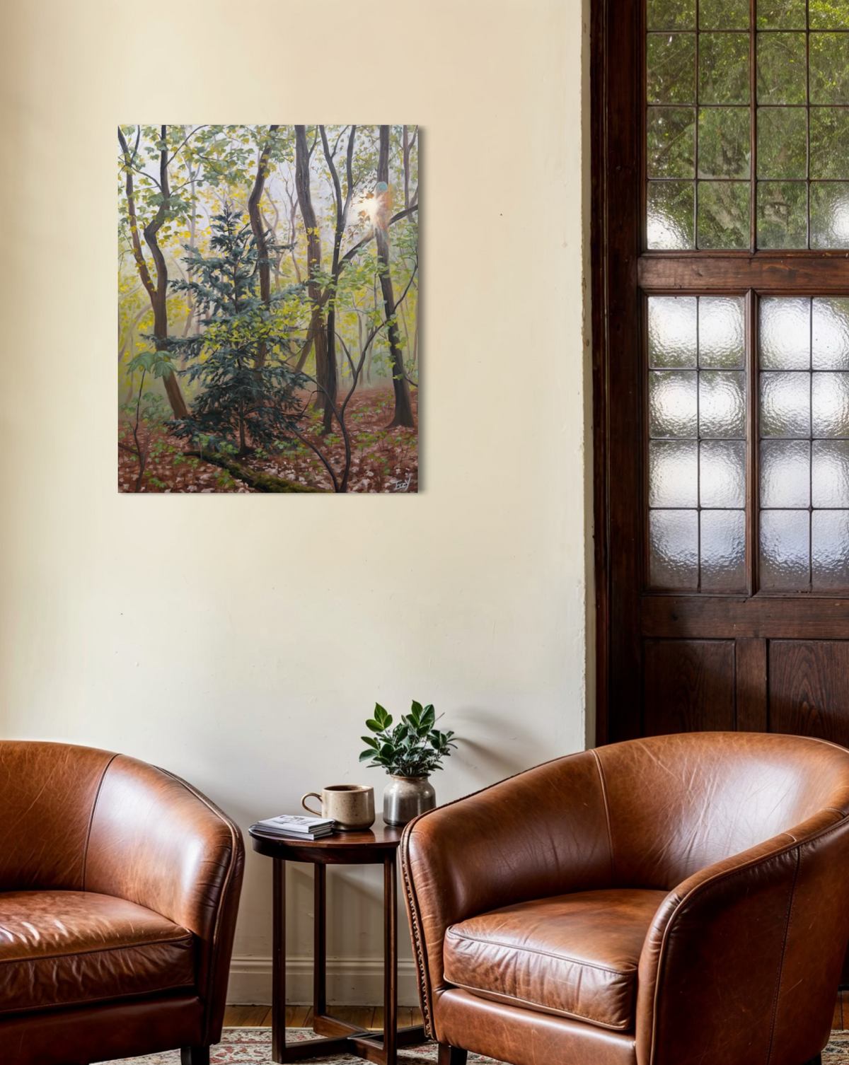 "Hazy Forest of Reverie" - UNIKAT - Öl auf Leinwand - 50cm x 60cm