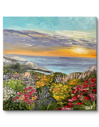 "Ocean's Garden" - UNIKAT - 40cm x 40cm