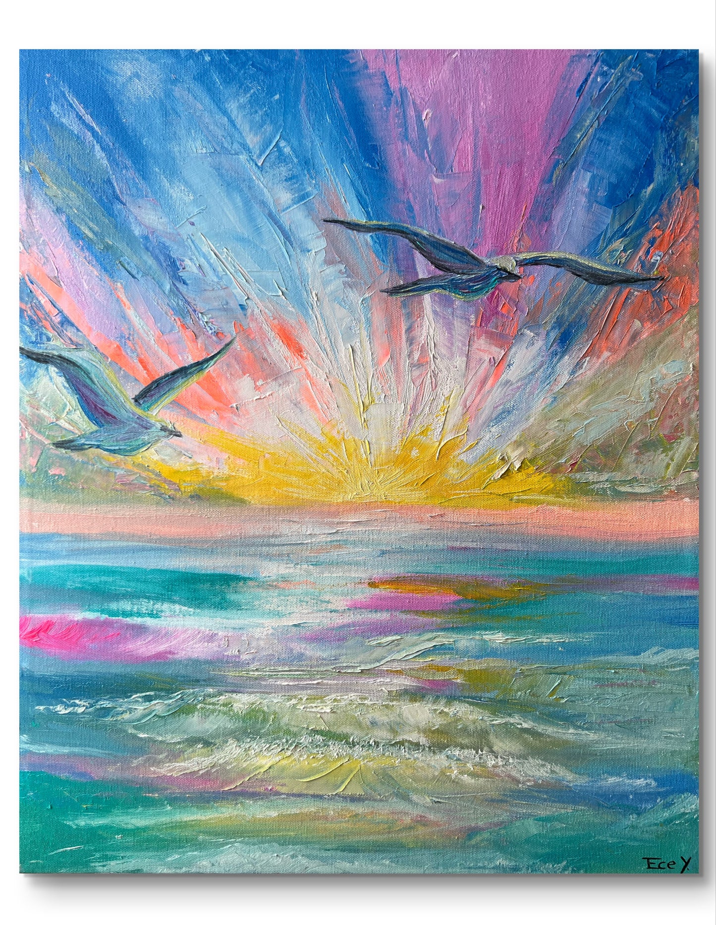 "Seagulls" - UNIKAT - 50cm x 60cm