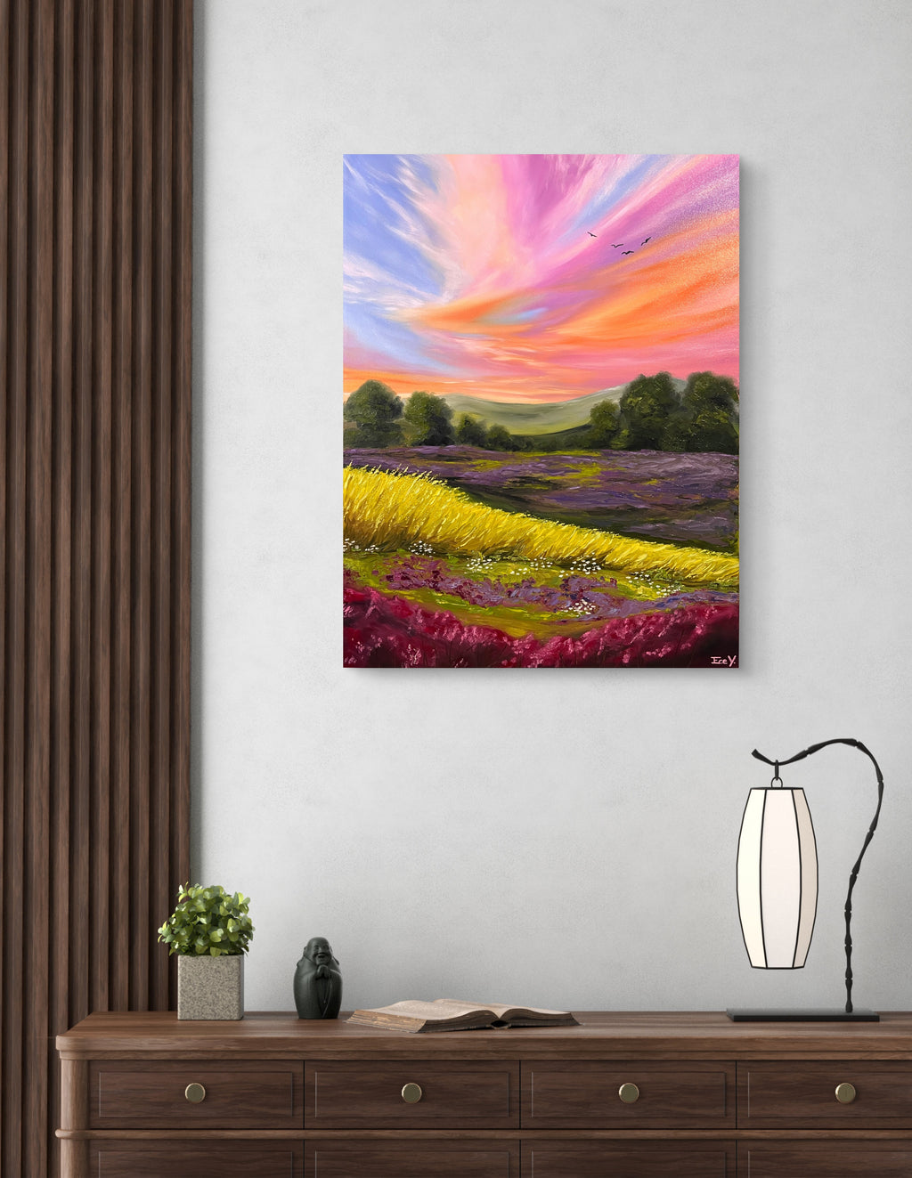 "A Symphony of Flowers" - UNIKAT - 60cm x 80cm