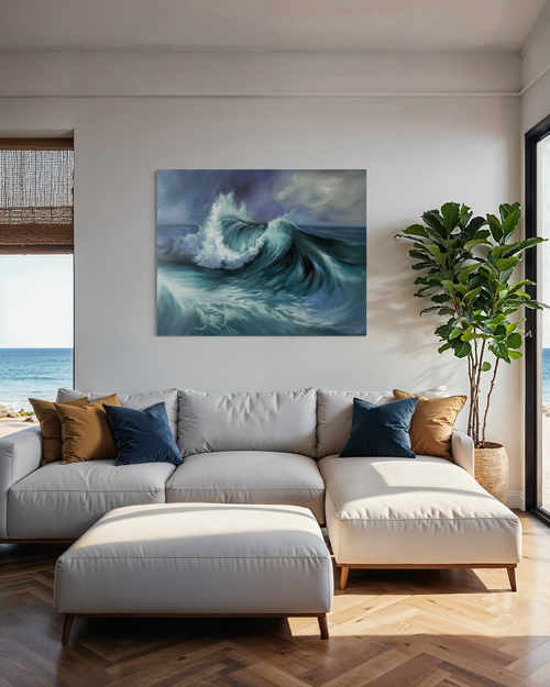 "Morning Storm at Sea" - UNIKAT - Öl auf Leinwand - 80cm x 100cm