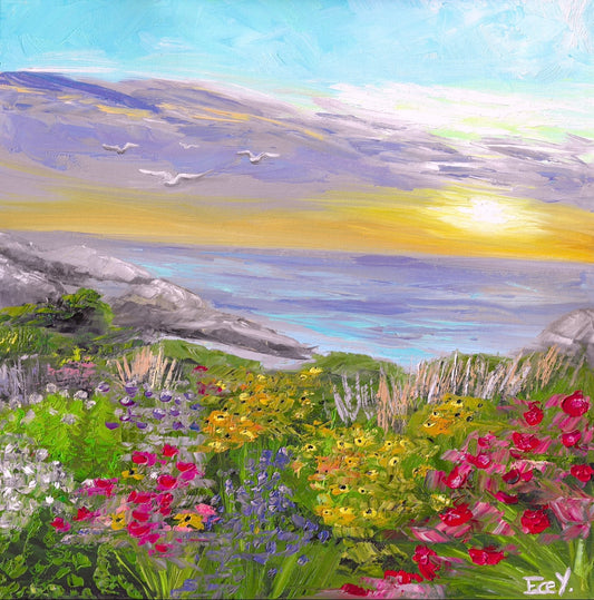 "Ocean's Garden" - UNIKAT - 40cm x 40cm