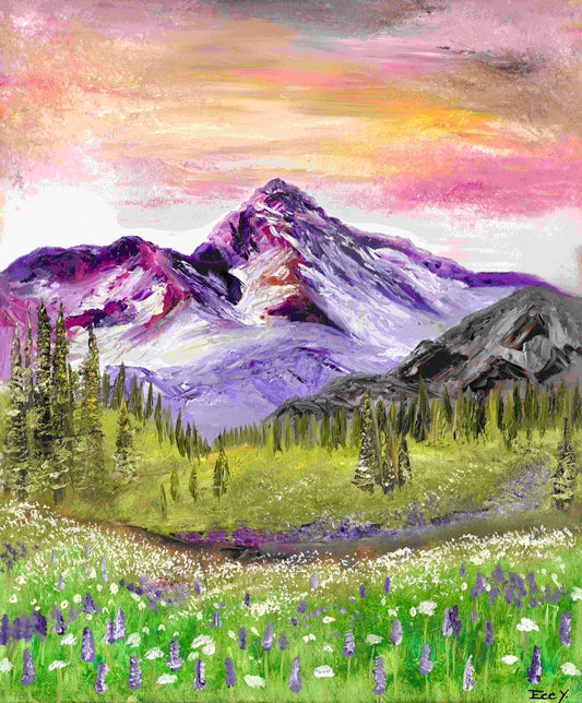 "Mountains" - UNIKAT - 50cm x 60cm