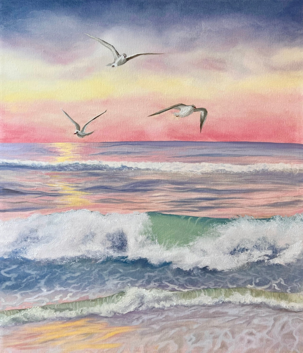 "Mediterranean Coast" - UNIKAT - 50cm x 60cm