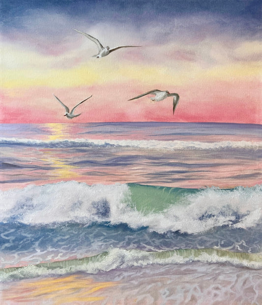 "Mediterranean Coast" - UNIKAT - 50cm x 60cm
