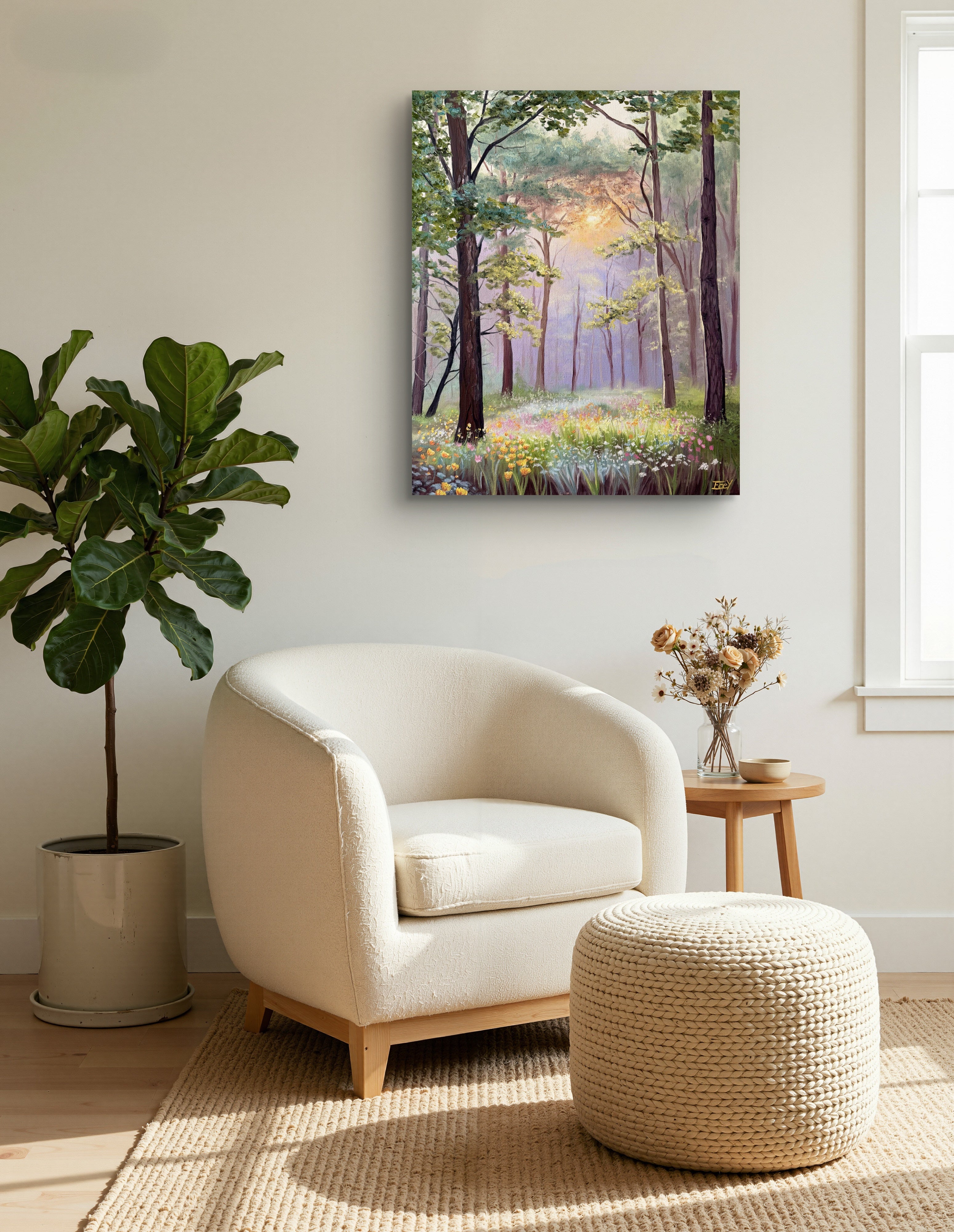 "The Blooming Forest of Hope" - UNIKAT - 50cm x 60cm