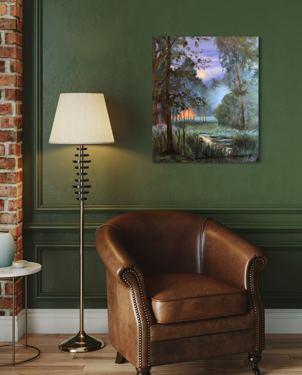 "Distant Forest of Longing" - UNIKAT - Öl auf Leinwand - 50cm x 60cm