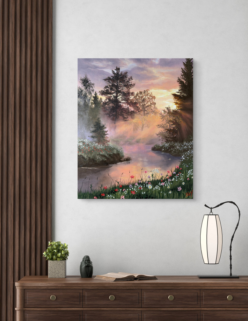 "Soft Forest of Love" - UNIKAT - 50cm x 60cm