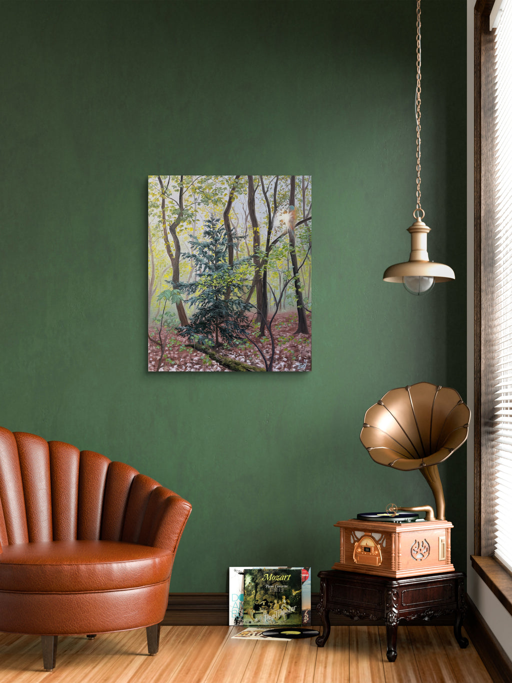"Hazy Forest of Reverie" - UNIQUE PIECE - Oil on canvas - 50cm x 60cm