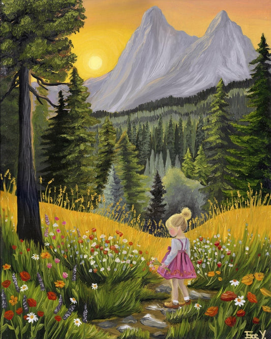 "Fields of Innocence" - UNIKAT - 40cm x 50cm