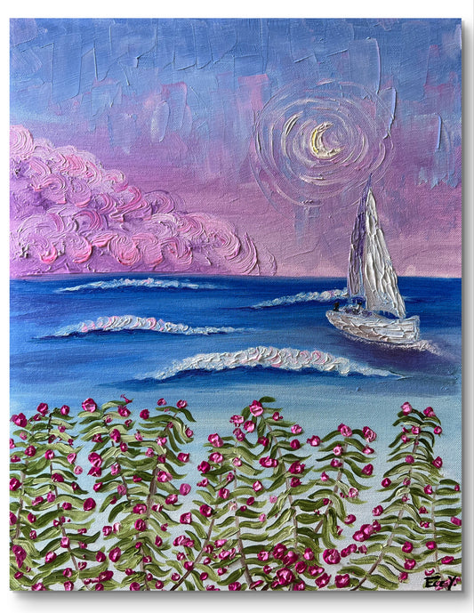 "Berries by the Shore" - UNIKAT - 40cm x 50cm