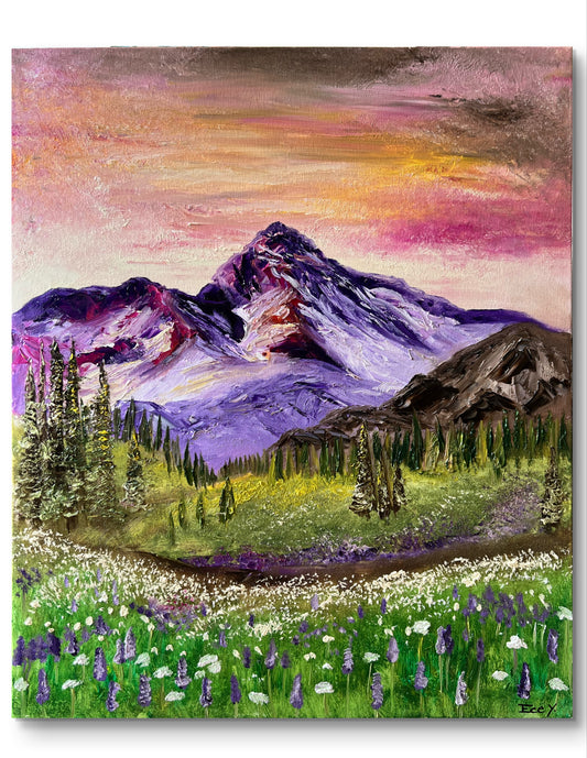 "Mountains" - UNIKAT - 50cm x 60cm