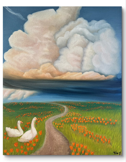 "Geese" - UNIKAT - 40cm x 50cm